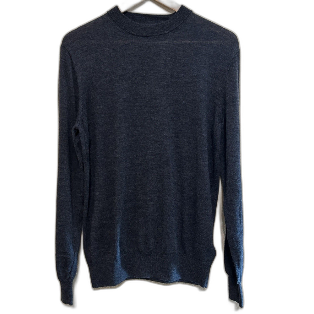 Christian Lacroix  100% Extra Fine Merino Wool Crewneck Sweater Mens Medium Grey